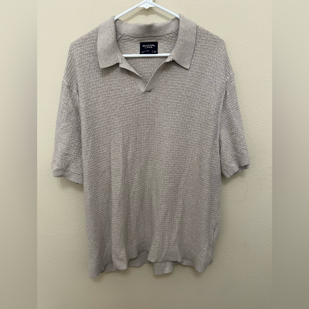 Abercrombie Men knit polo xxl